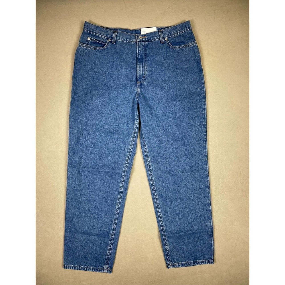 Lands End Jeans Adult 16 Blue Misses Natural Fit Straight Leg Womens NWT